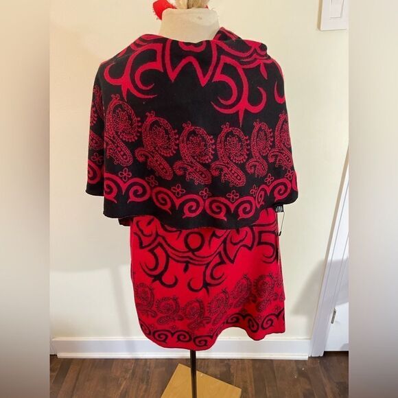 REVERSIBLEΒ poncho vest for women ||βNEW || Womanβs sleeveless cardigan || NEW - Picture 10 of 12